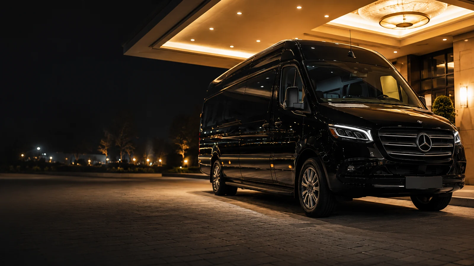 Mercedes-Benz Sprinter luxury van for group chauffeur service in Los Angeles